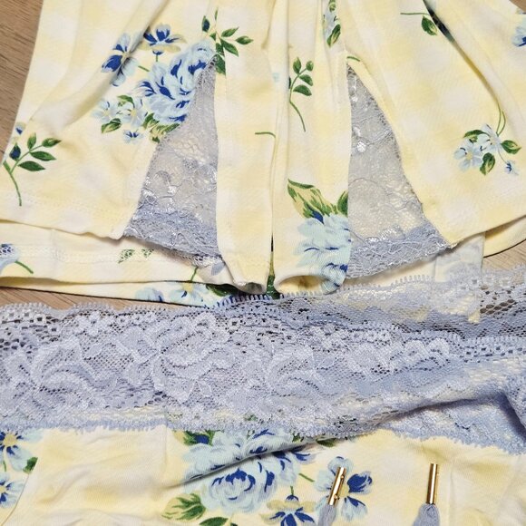 NWT HONEYDEW INTIMATES SOMETHING SWEET ZEST GINGHAM LOUNGE/SLEEP SHORTIE SET M - Picture 4 of 10